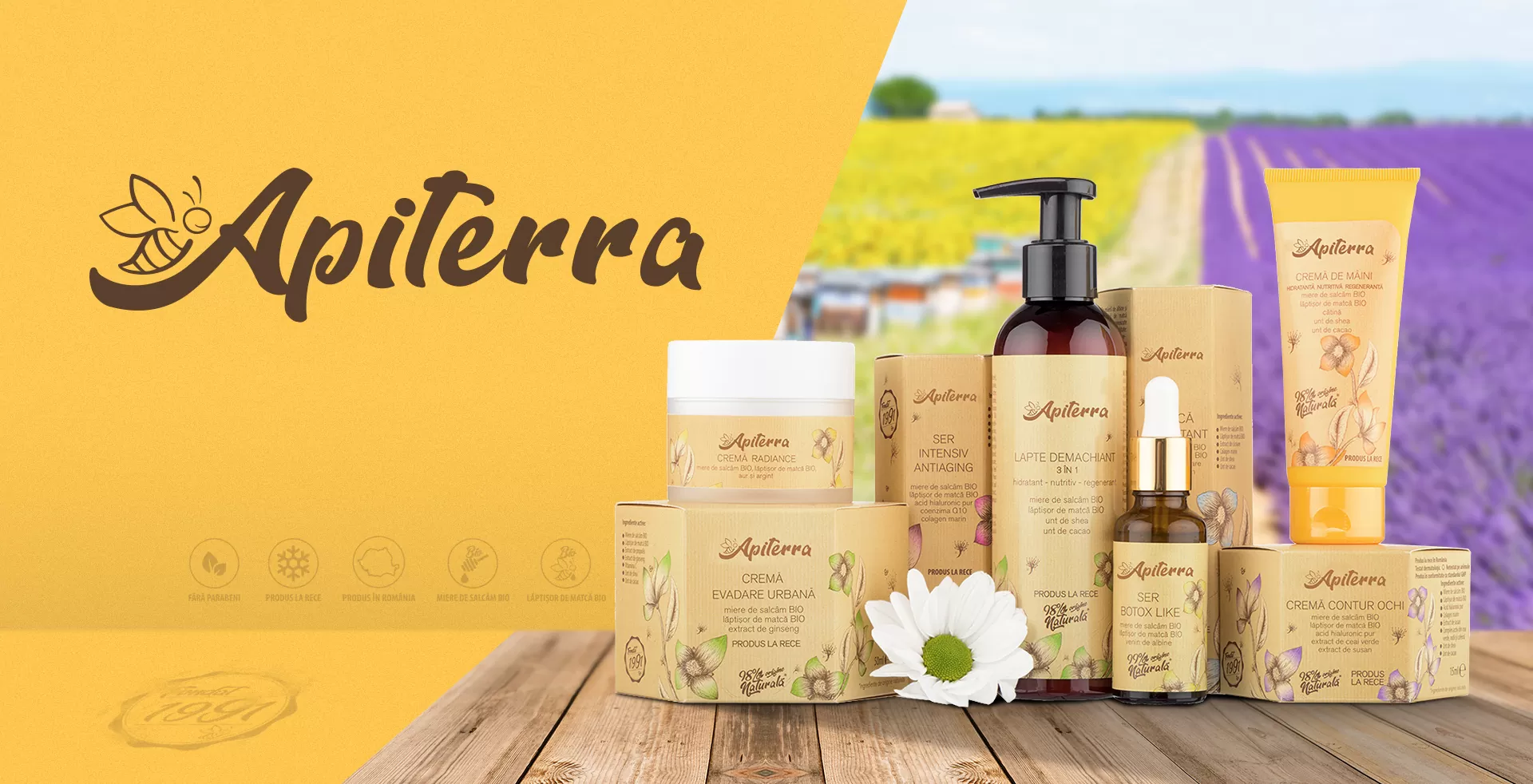 agentie de branding produse cosmetice - Apiterra